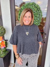 Load image into Gallery viewer, Gracie Knit Top - Charcoal
