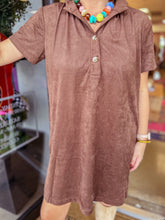Load image into Gallery viewer, Jackson Velvet Dress - Brown