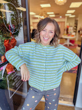 Load image into Gallery viewer, Matcha Striped Cardigan