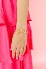 Load image into Gallery viewer, BB Gold Bow Bracelet
