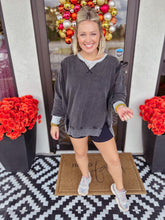 Load image into Gallery viewer, Washed Oversized Sweatshirt - Black
