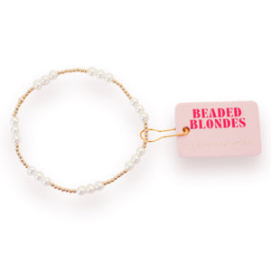 BB - ILY Pearl Bracelet Gold- Extended