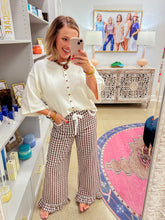 Load image into Gallery viewer, Gingham Lace Pants
