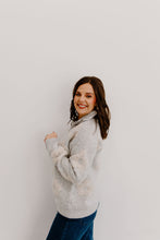Load image into Gallery viewer, Paige Jacquard 1/2 Zip Sweater - Grey
