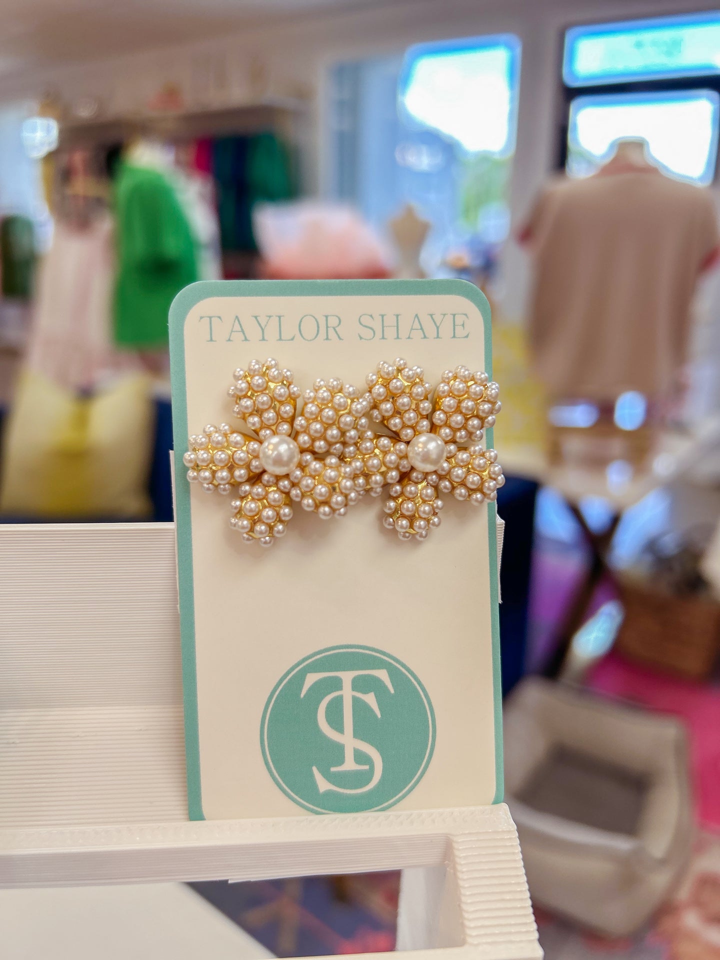 Pearl Flower Studs