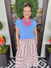 Load image into Gallery viewer, Smocked Waist Floral Skirt
