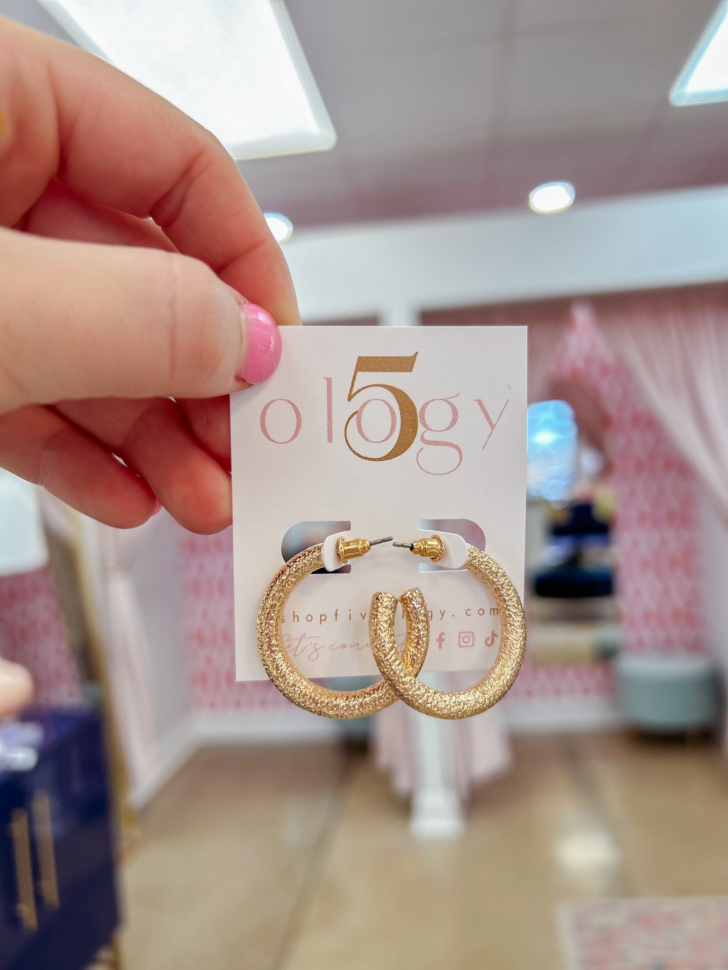 30mm Textured Hoops
