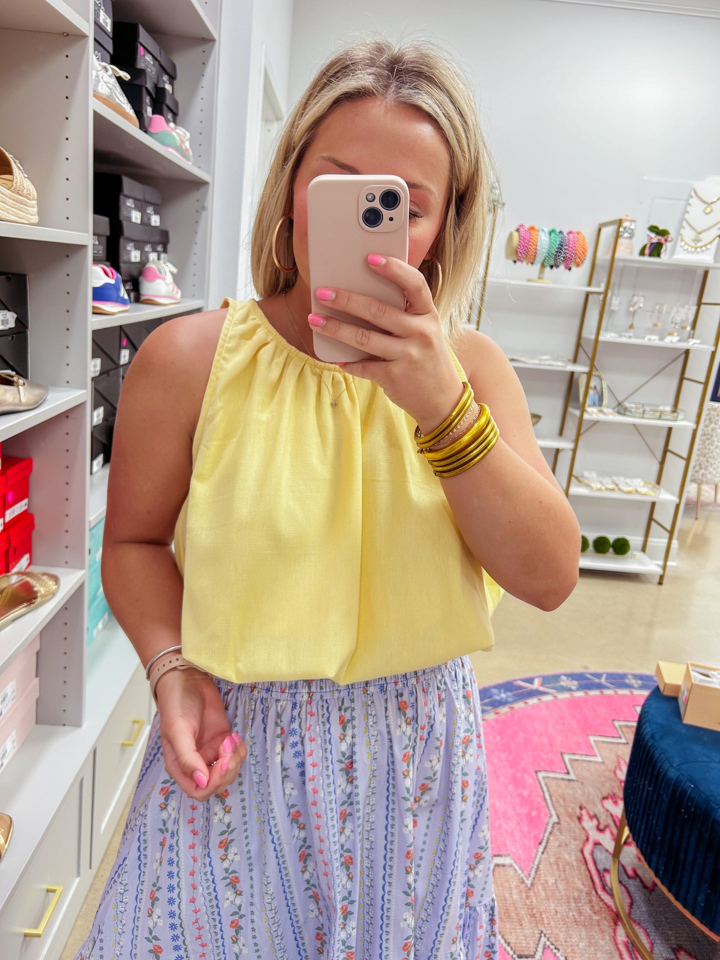 Sandy Bubble Tank - Yellow