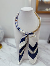 Load image into Gallery viewer, Silk Scarf Wrapped Collar Necklace
