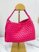 Load image into Gallery viewer, Kaia Woven Purse - Fuchsia
