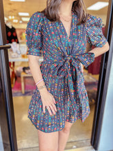 Load image into Gallery viewer, Botanical Ribbon Mini Dress
