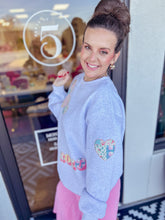 Load image into Gallery viewer, Patchwork XOXO Pullover

