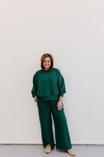 Load image into Gallery viewer, Round Neck Lounge Set - Hunter Green
