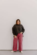 Load image into Gallery viewer, Polka Dot Wash Jean - Mulberry

