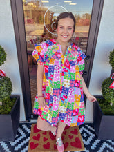 Load image into Gallery viewer, KARLIE Fruit Quilt Peter Pan Dress
