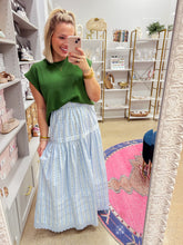 Load image into Gallery viewer, KARLIE Floral Stripe Maxi Skirt
