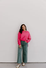 Load image into Gallery viewer, Polka Dot Wash Jean - Teal Green
