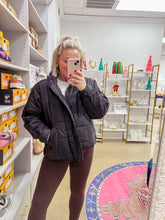 Load image into Gallery viewer, Quilted Puffer Jacket - Black
