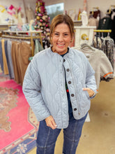 Load image into Gallery viewer, Feelin&#39; Blue Quilted Jacket

