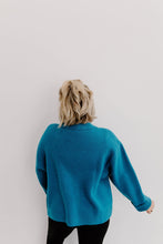 Load image into Gallery viewer, Dark Teal Knit Cardigan

