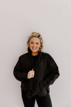 Load image into Gallery viewer, Quilted Puffer Jacket - Black
