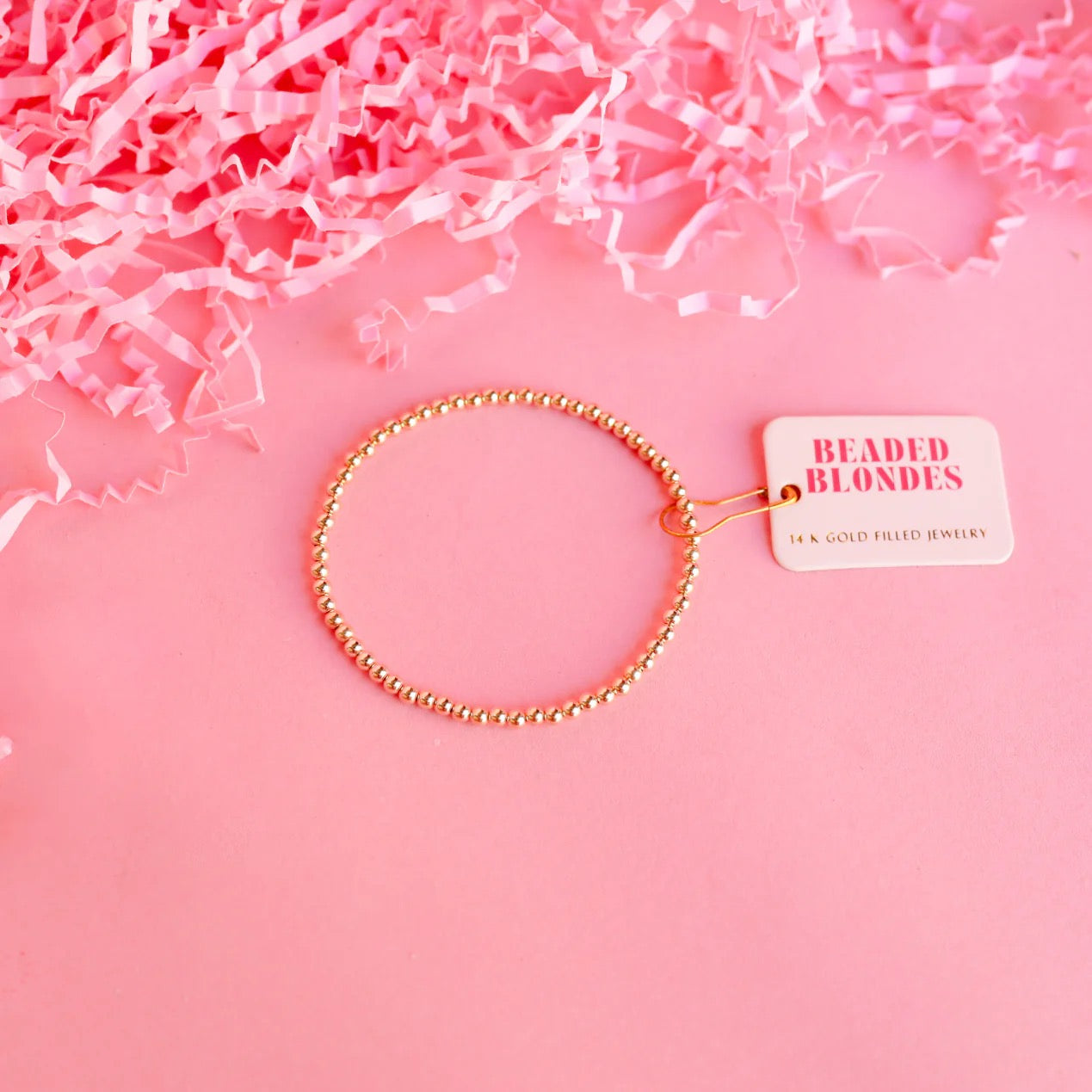 BB - 3mm beaded bracelet