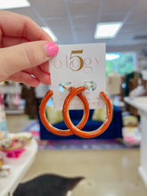 Load image into Gallery viewer, 45mm Color Enamel Hoops
