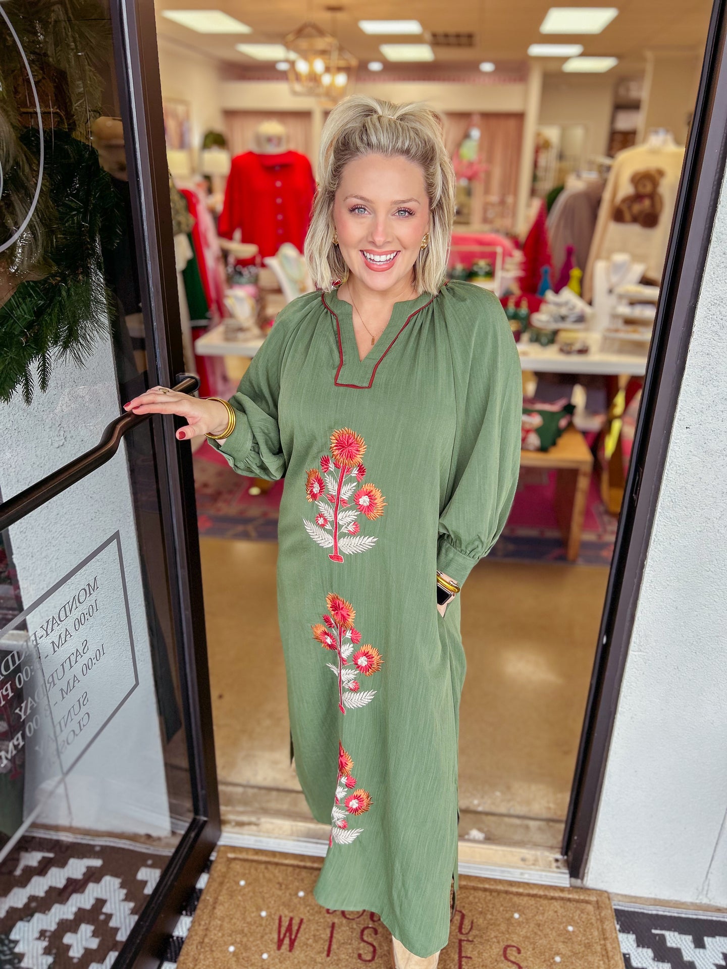 Olivia Embroidered Midi