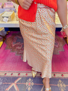 Kinney Midi Skirt - Orange