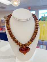 Load image into Gallery viewer, Acrylic Cloud Beaded Heart Necklace
