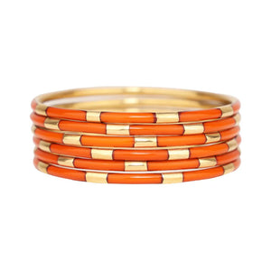 BuDha Girl Veda Bangles - Burnt Orange