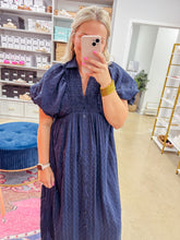 Load image into Gallery viewer, Haven Midi Dress - Navy
