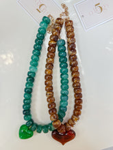 Load image into Gallery viewer, Acrylic Cloud Beaded Heart Necklace
