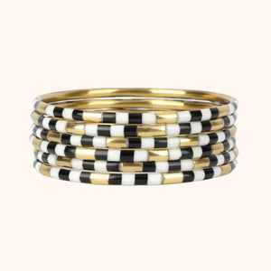 BuDha Girl Veda Bangles - Black