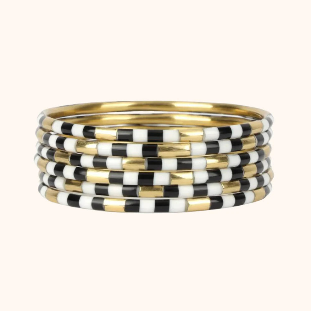 BuDha Girl Veda Bangles - Black