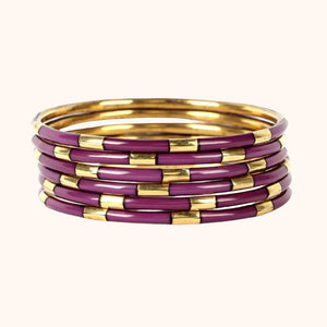 BuDha Girl Veda Bangles - Amethyst