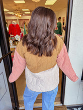 Load image into Gallery viewer, Colorblock Quilted Jacket
