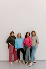 Load image into Gallery viewer, Suzie Side Slit Sweatshirt - Ash Mocha
