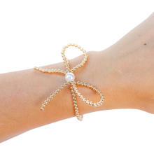 Load image into Gallery viewer, BB - gold bow bracelet
