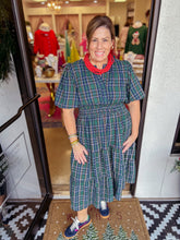 Load image into Gallery viewer, Plaid Midi Dress - Plus Size
