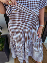Load image into Gallery viewer, Tatum Gingham Skirt Set
