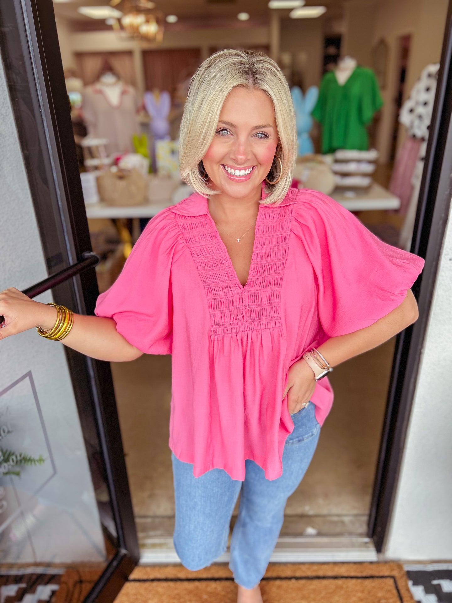 Lucie Top - Coral Pink