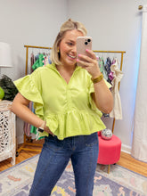 Load image into Gallery viewer, Lynnie Top - Apple Green
