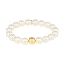 Load image into Gallery viewer, BuDha White Pearl Beaded Bracelet
