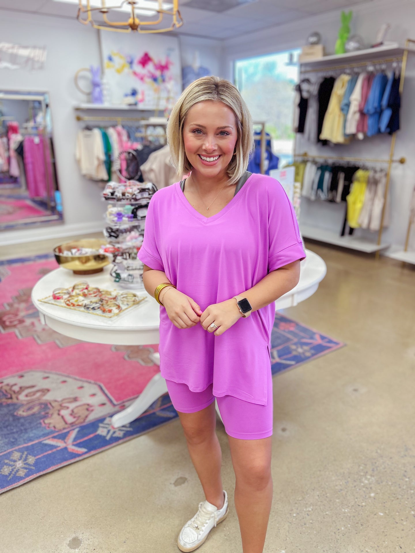 Tara Biker Set - Purple
