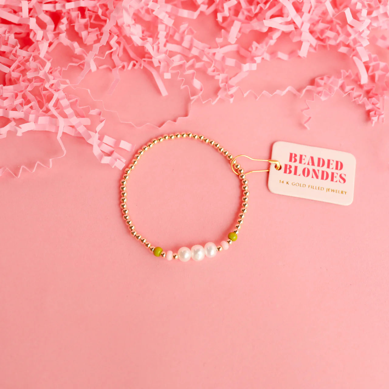 BB Pink & Green Harper Bracelet