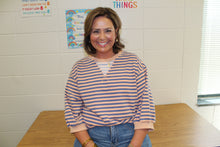 Load image into Gallery viewer, Julie Striped Top - Plus Size
