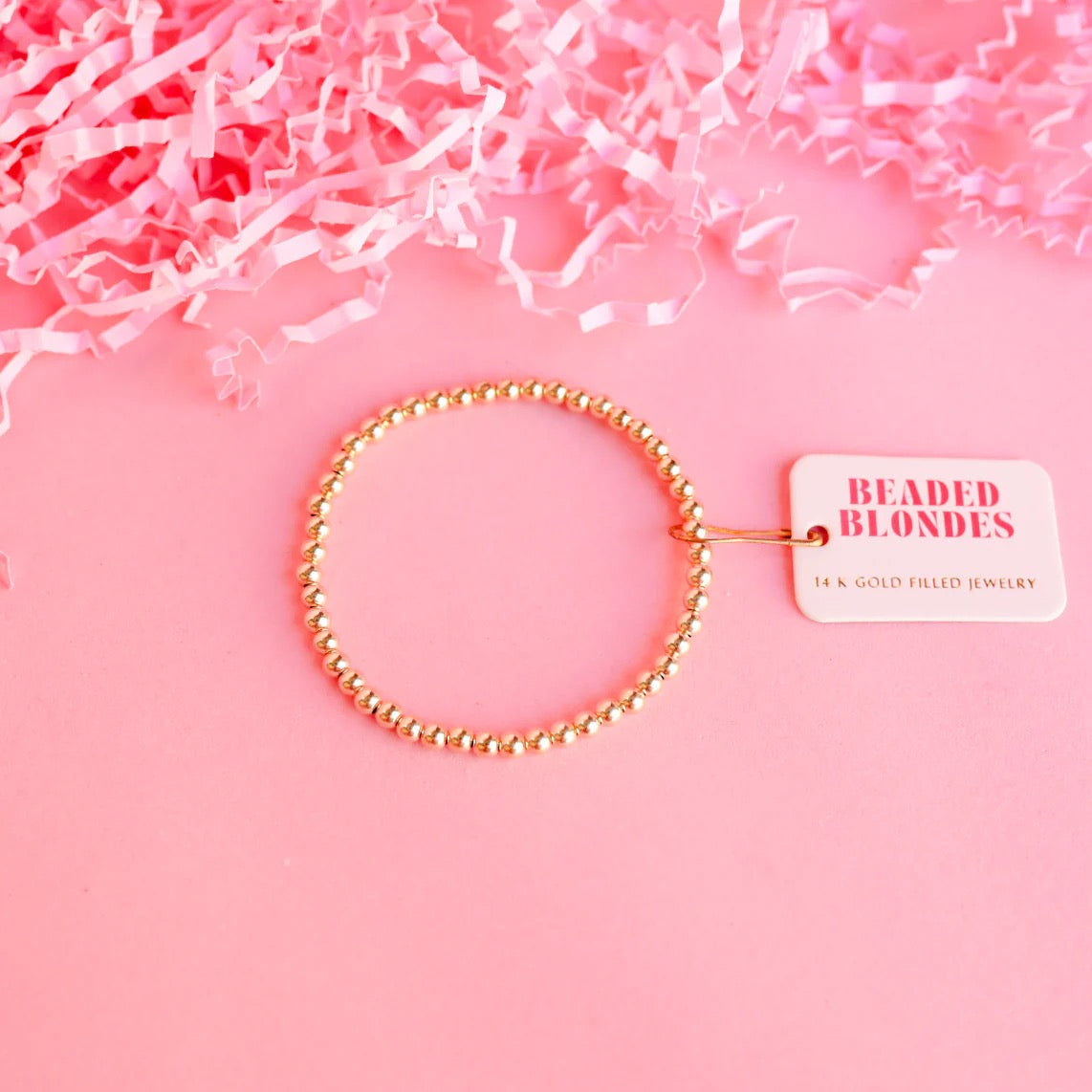 BB - 4mm beaded bracelet