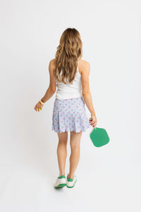 KARLIE French Floral Kourt Skort