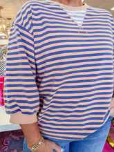 Load image into Gallery viewer, Julie Striped Top - Plus Size
